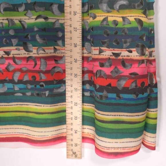 Desigual Women's PHOENIX Multicolored Overlay CutOut Mini Dress Size Medium - Picture 9 of 15